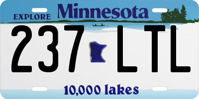 MN license plate 237LTL