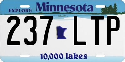 MN license plate 237LTP
