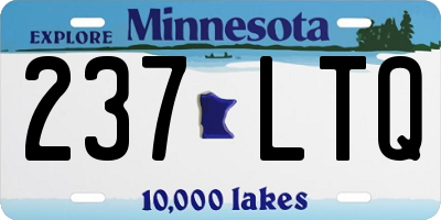 MN license plate 237LTQ