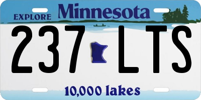 MN license plate 237LTS