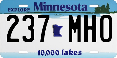 MN license plate 237MHO