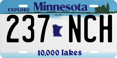 MN license plate 237NCH