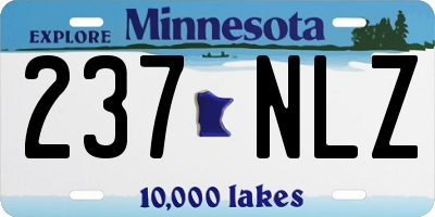 MN license plate 237NLZ