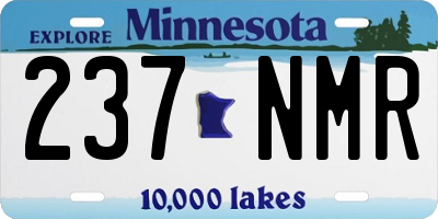 MN license plate 237NMR