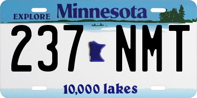 MN license plate 237NMT