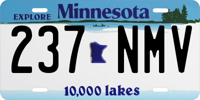 MN license plate 237NMV