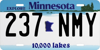 MN license plate 237NMY