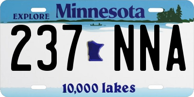MN license plate 237NNA