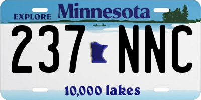 MN license plate 237NNC