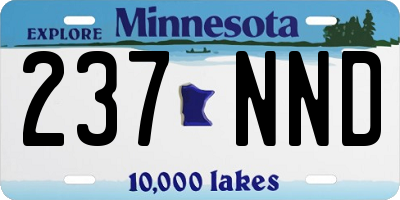 MN license plate 237NND