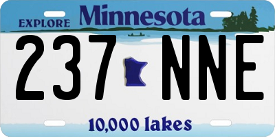 MN license plate 237NNE