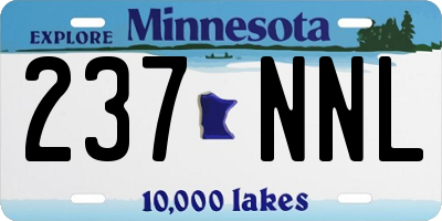 MN license plate 237NNL
