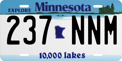 MN license plate 237NNM