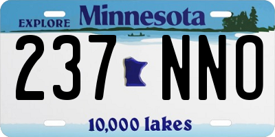 MN license plate 237NNO