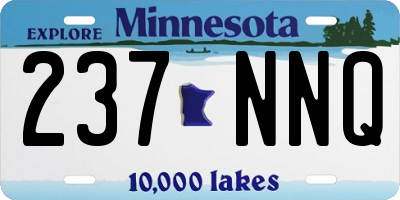 MN license plate 237NNQ