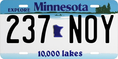 MN license plate 237NOY