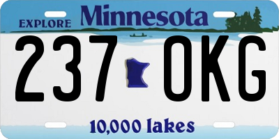 MN license plate 237OKG