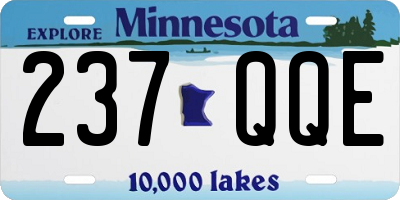 MN license plate 237QQE
