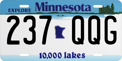 MN license plate 237QQG