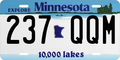 MN license plate 237QQM