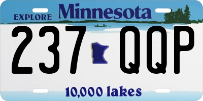 MN license plate 237QQP
