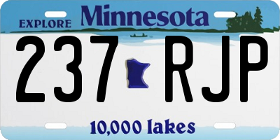 MN license plate 237RJP