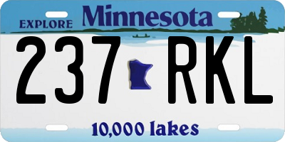 MN license plate 237RKL