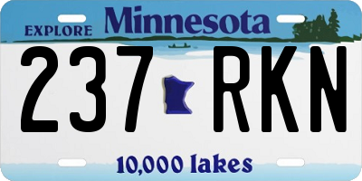 MN license plate 237RKN