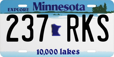 MN license plate 237RKS