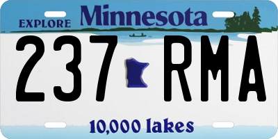 MN license plate 237RMA