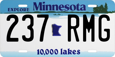 MN license plate 237RMG