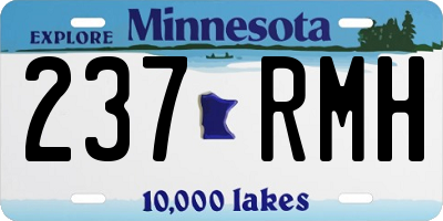 MN license plate 237RMH