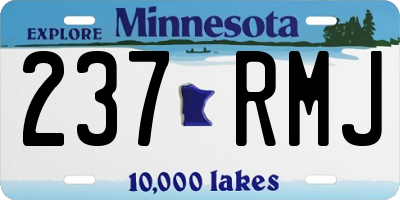 MN license plate 237RMJ