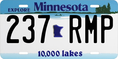 MN license plate 237RMP