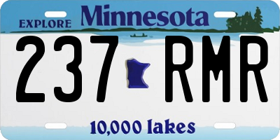 MN license plate 237RMR