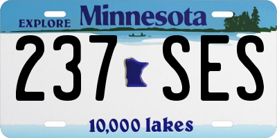 MN license plate 237SES