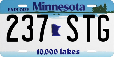 MN license plate 237STG