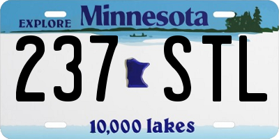 MN license plate 237STL