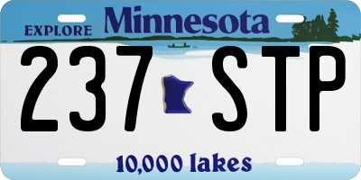 MN license plate 237STP