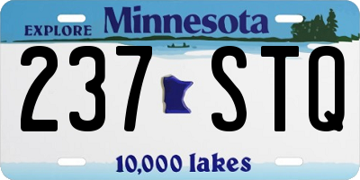 MN license plate 237STQ