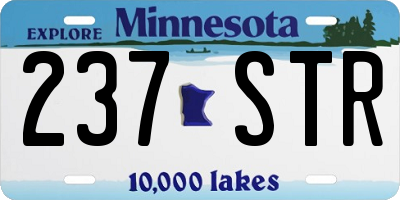 MN license plate 237STR