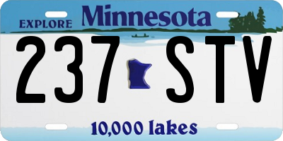 MN license plate 237STV
