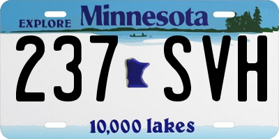 MN license plate 237SVH