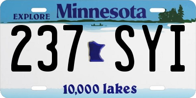MN license plate 237SYI