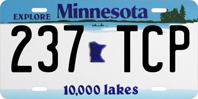 MN license plate 237TCP
