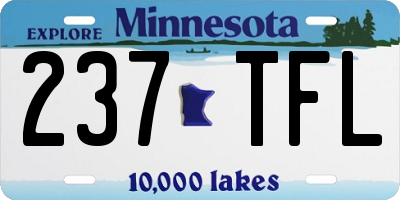 MN license plate 237TFL