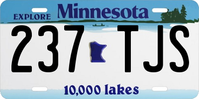 MN license plate 237TJS