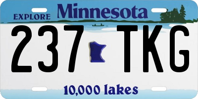 MN license plate 237TKG