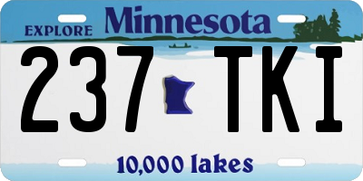 MN license plate 237TKI