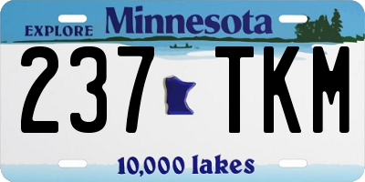 MN license plate 237TKM